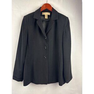 Apostrophe Womens Black Blazer Jacket Size 6 Polyester Made In Indonesia